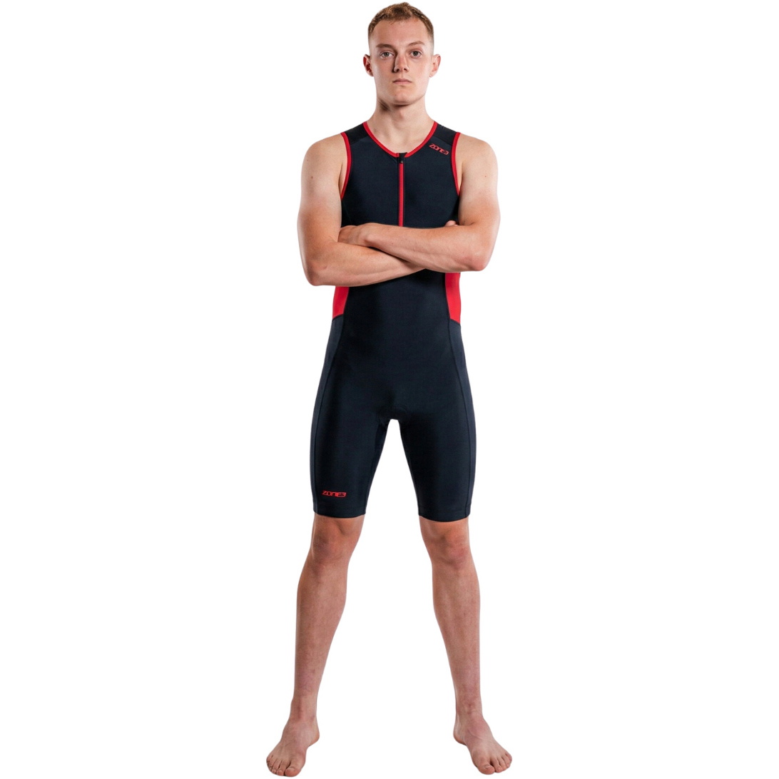 2026 ZONE3 Mens Activate Trisuit TS23MACT108 - Black / Red